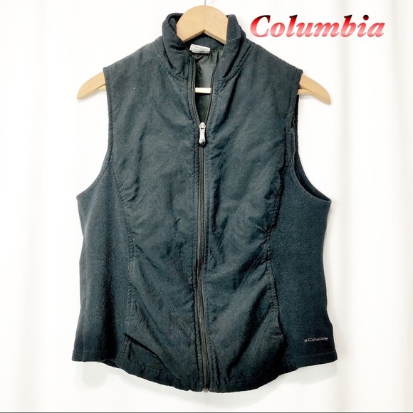 Columbia Jackets & Blazers - Columbia Black mix fabric vest Small